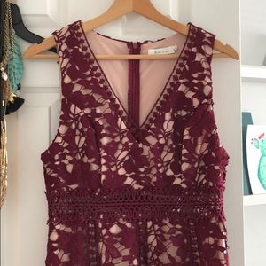 Lace illusion party dress